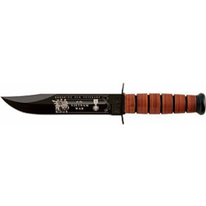 KA-BAR Vietnam USMC - Engraved Brown Leather Sheath