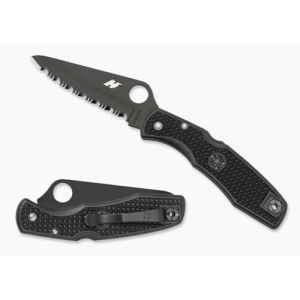 SPYDERCO Pacific Salt Lightweight Blk Blade/H1 Serr Edge - Spyderco