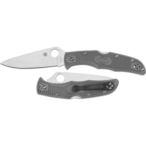 SPYDERCO Endura 4 Lightweight Gray Flat Ground Plain Edge