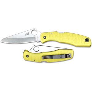SPYDERCO Pacific Salt Lightweight Yellow H1 Plain Edge - Spyderco