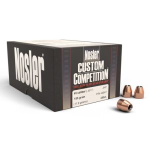 NOSLER Reloading Bullets JHP 45 Ca 185 Grain 250rd