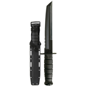KA-BAR Tanto-Black Black Hard Plastic Sheath Serr Edge