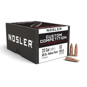 NOSLER Reloading Bullets HPBT 338 Cal 300 Grain 100rd