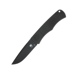 COBRATEC Vorpal Hidden Release Folding Knife 3" Drop Point Blade | Black Aluminum Handle - Cobratec