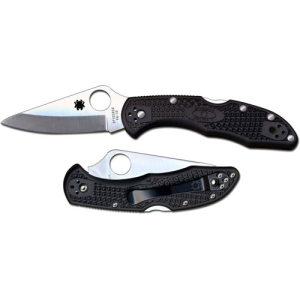 SPYDERCO Delica 4 Lightweight Black Plain Edge