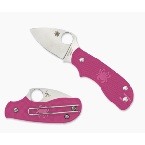 SPYDERCO Squeak Pink Heals Lightwt Pink SLIPIT Plain Edge