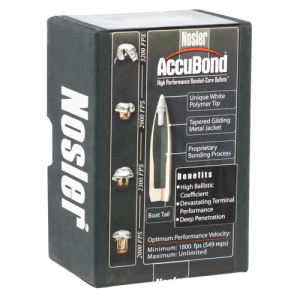 NOSLER Reloading Bullets AccuBond 338 Cal 250 Grain 50rd