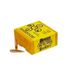 BERGER BULLETS Reloading Bullets Hybrid Target Match Grade 7mm 180 Grain 100rd