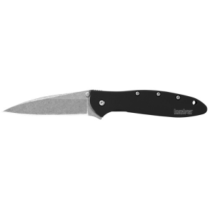 KERSHAW KNIVES Leek Modified Drop Point 3" Stonewash Finish