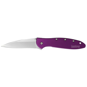 KERSHAW KNIVES Leek Modified Drop Point 3" Bead Blasted Purple