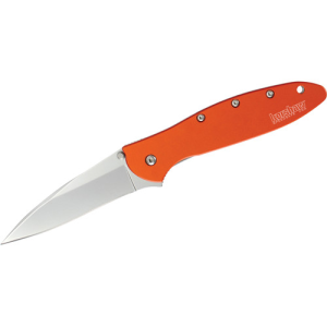 KERSHAW KNIVES Leek Modified Drop Point 3" Bead Blasted Orange