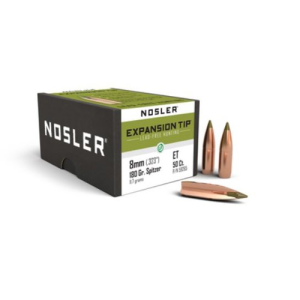 NOSLER Reloading Bullets E-Tip Lead Free 8mm 180 Grain 50rd