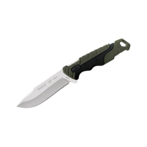 BUCK KNIVES Pursuit Small 3.75" Drop Point Blade - Green Versaflex Handles w/ Sheath