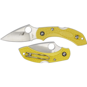 SPYDERCO Dragonfly 2 Salt Lightweight Yellow H1 Plain Edge