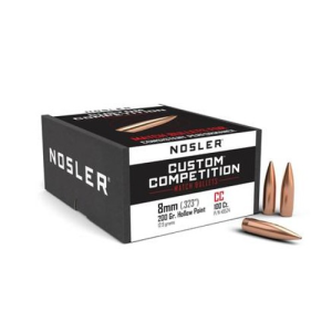 NOSLER Reloading Bullets Custom Competition HPBT 8mm 200 Grain 100rd