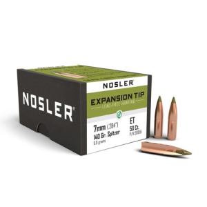NOSLER Reloading Bullets E-Tip Lead Free 7mm 140 Grain 50rd