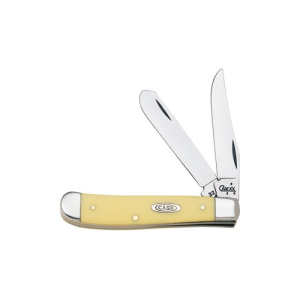CASE KNIVES Yellow Synthetic Mini Trapper 3.5" Closed