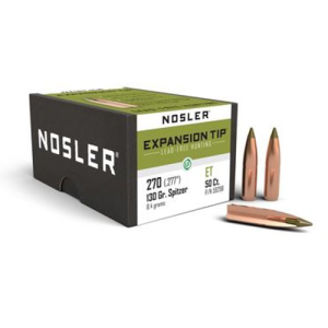 NOSLER Reloading Bullets E-Tip Lead 270 Cal 130 Grain 50rd