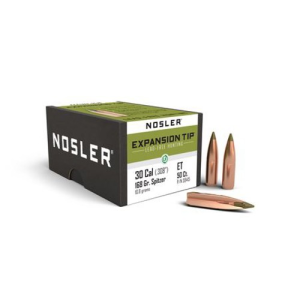 NOSLER Reloading Bullets E-Tip Lead Free 30 Cal 168 Grain 50rd