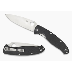 SPYDERCO Resilience G-10 Black Plain Edge
