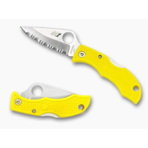 SPYDERCO Ladybug 3 Salt Lightweight Yellow H1 Serrated Edge