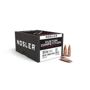 NOSLER Reloading Bullets Competition HPBT 30 Cal 155 Grain 100rd