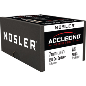 NOSLER Reloading Bullets AccuBond 7mm 160 Grain 50rd