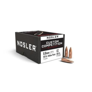 NOSLER Reloading Bullets HPBT 6.8mm 115 Grain `100rd