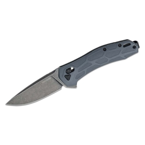 KERSHAW Covalent DuraLock KVT Flipper Knife 3.2" Drop Blade w/ Gray Nylon Handles