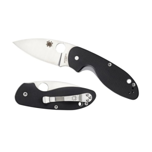 SPYDERCO Efficient G-10 Black Plain Edge