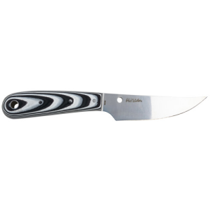 SPYDERCO Bow River G-10 Black/White Plain Edge
