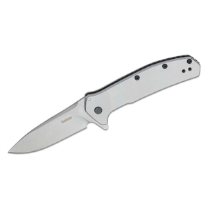 KERSHAW Outcome Assisted Flipper Knife 2.8" Drop Point Blade w/ Stainless Steel Handle