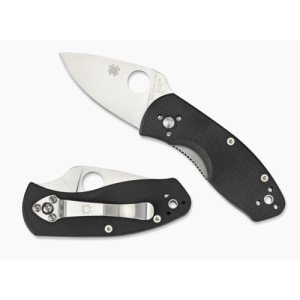 SPYDERCO Ambitious G-10 Black Plain Edge
