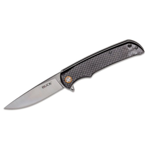 BUCK KNIVES Haxby Flipper Knife 3.875" Drop Point - Carbon