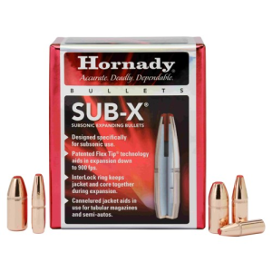 HORNADY Reloading Bullets Sub-X 35 Cal 250 Grain 100rd