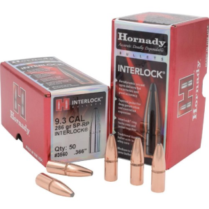 HORNADY Reloading Bullets Interlock 9.3MM 286 Grain 50rd