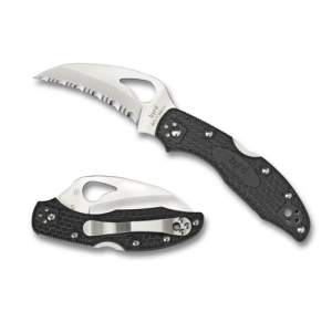 SPYDERCO Hawkbill Lightweight Black Serrated Edge