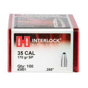 HORNADY Reloading Bullets SP Interlock 35 Cal 170 Grain 100rd