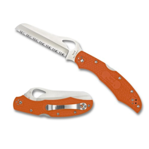 SPYDERCO Cara Cara 2 Rescue Lightweight Orange Serr Edge