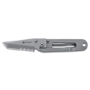 CRKT K.I.S.S. Silver w/Triple Point Serrations