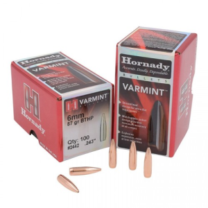 HORNADY Reloading Bullets Varmint 6mm 87 Grain 100rd