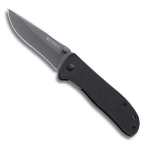 CRKT Drifter Black G10 Handle 2.875" Gray Drop Point