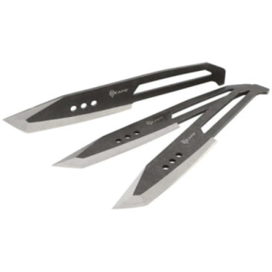 REAPR 33 Piece Chuk Throwing Knife Set 4.25" Blade - Black Stainless Steel w/ Nylon Sheath