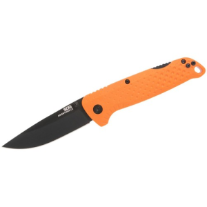SOG Adventurer LB Folding Knife 3" Drop Point Blade | Blaze Orange GRN Handles