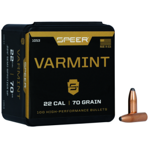SPEER AMMO Reloading Bullets SPTZ 22 Caliber 70 Grain 100rd