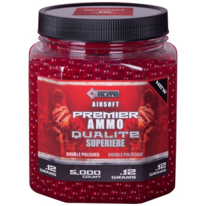 CROSMAN Premier (red) Translucent ammo 6mm 12 gram 5000 ct