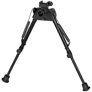 HARRIS BIPODS Swivel L Picatinny 9"-13" Black Steel Rubber Feet