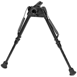 HARRIS BIPODS Swivel L M-Lok 9"-13" Blk Notched Legs Rubber Feet