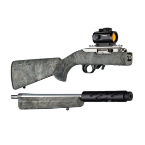 HOGUE Ruger 10-22 TD Rubber OM Stock Std Bbl Ghillie Grn