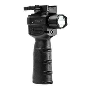 NCSTAR Vert Grip w/Strobe Flashlight & Red Laser 7"